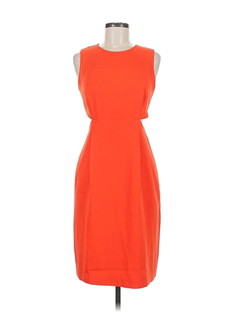 Pre-owned Trina Trina Turk Cocktail Dress In Orange