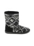 Justice Argyle Snake Print Silver Black Boots Size 8 Youth - photo 1
