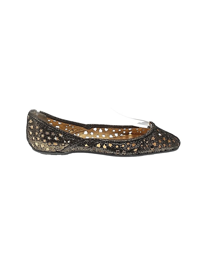 Pre-owned Jimmy Choo Flats In Gold