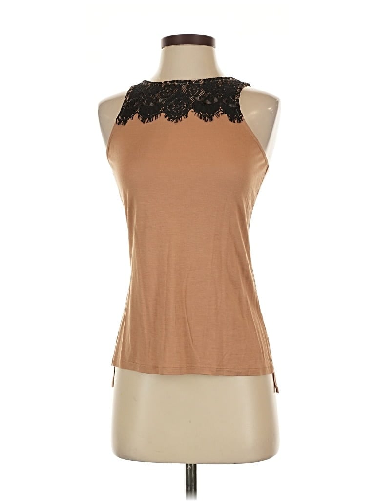 Express Sleeveless Top Brown Halter Neckline Tops