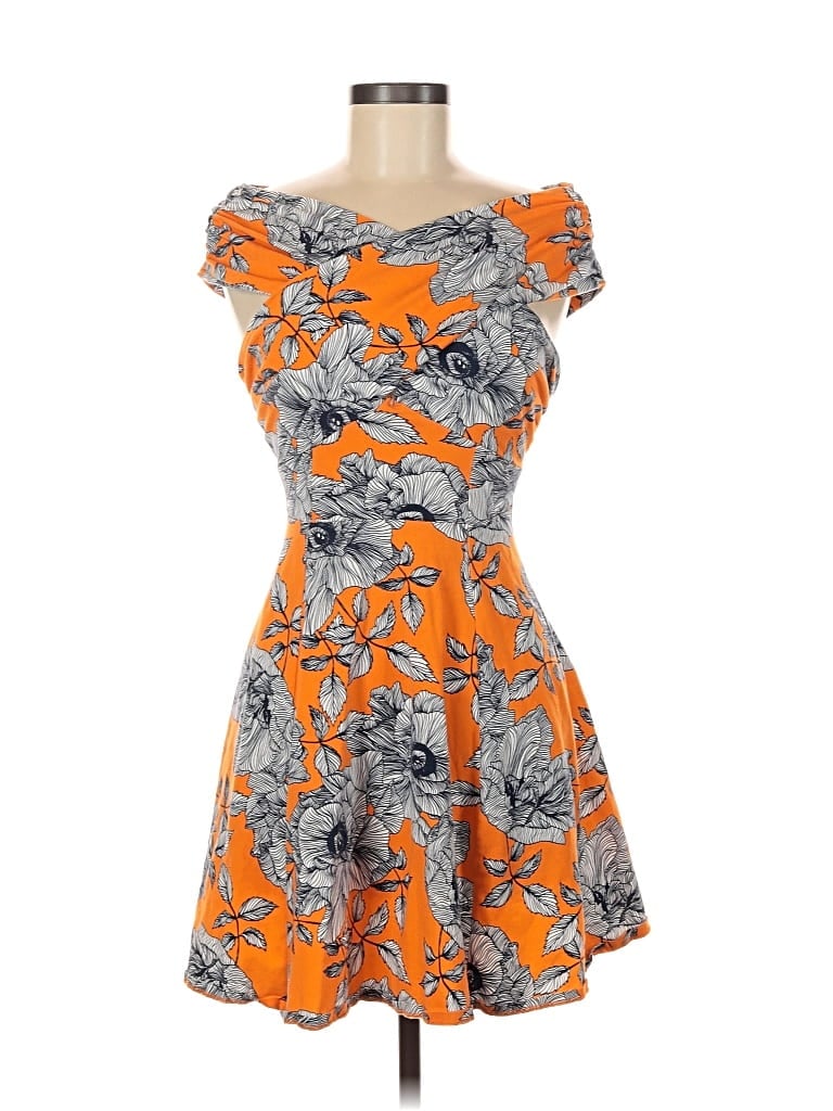 Pre-owned Asos Design Cocktail Dress In Orange