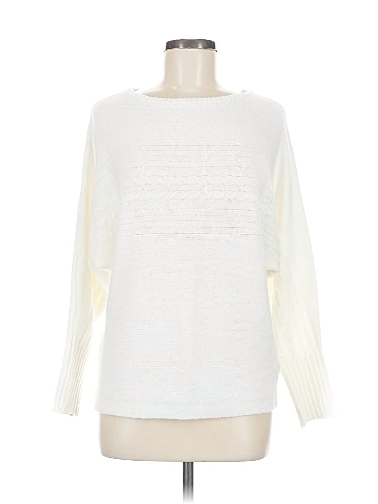 Pre-owned Maurices Pullover Sweater In White