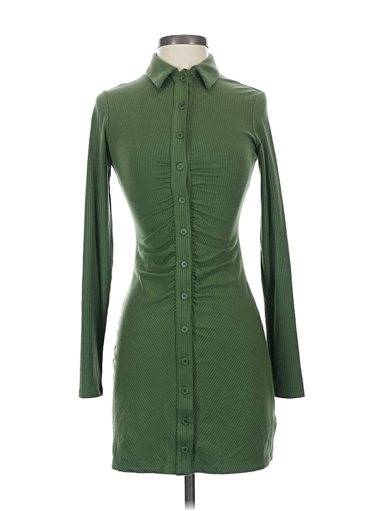 Pre-owned Reformation Casual Dress In Green