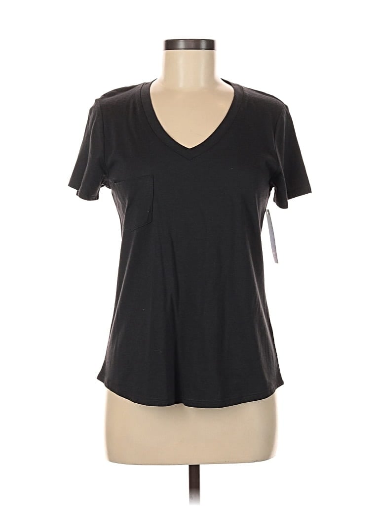 Pre-owned Remade Short Sleeve T-shirt In Black