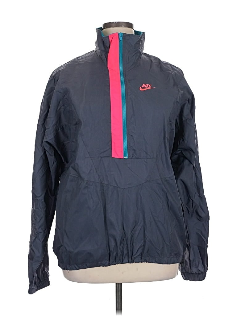 Pre-owned Nike Windbreaker Jacket In Blue