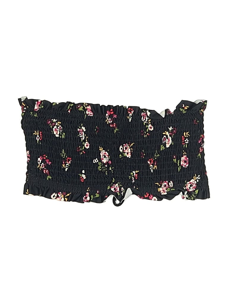 Pre-owned Xhilaration Swimsuit Top Black Swimwear