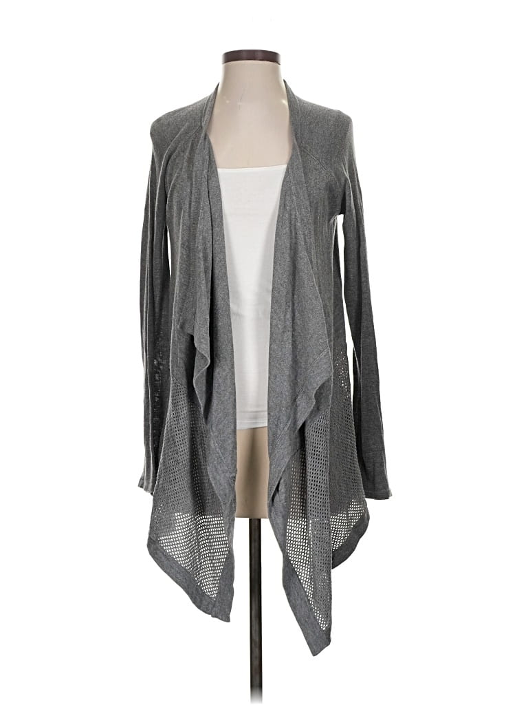 Pre-owned Daisy Fuentes Cardigan Sweater In Gray