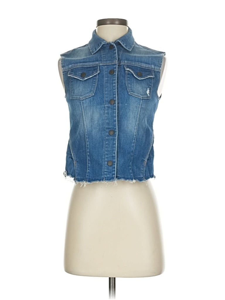 Pre-owned Genetic Denim Denim Vest In Blue
