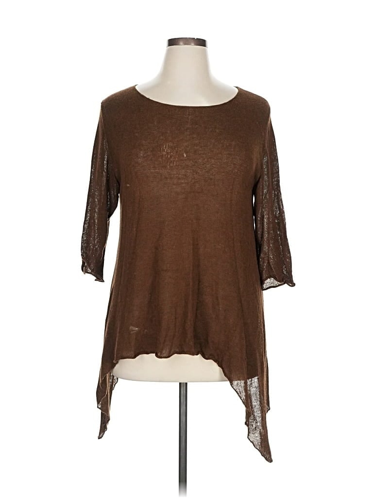 Pre-owned Peruvian Connection Cardigan Sweater In Burgundy