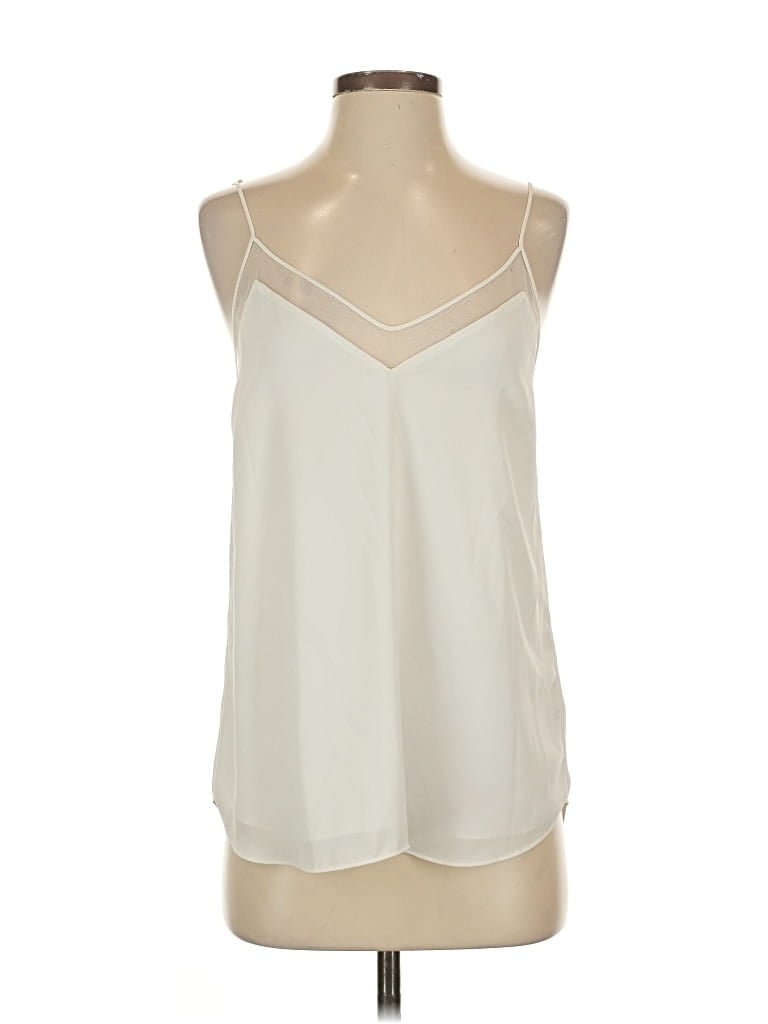 Pre-owned Babaton Sleeveless Blouse In White