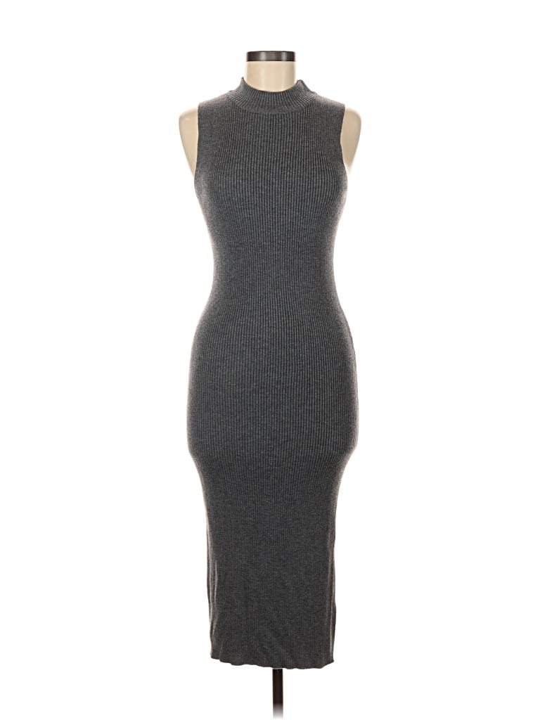 Pre-owned John & Jenn Casual Dress In Gray