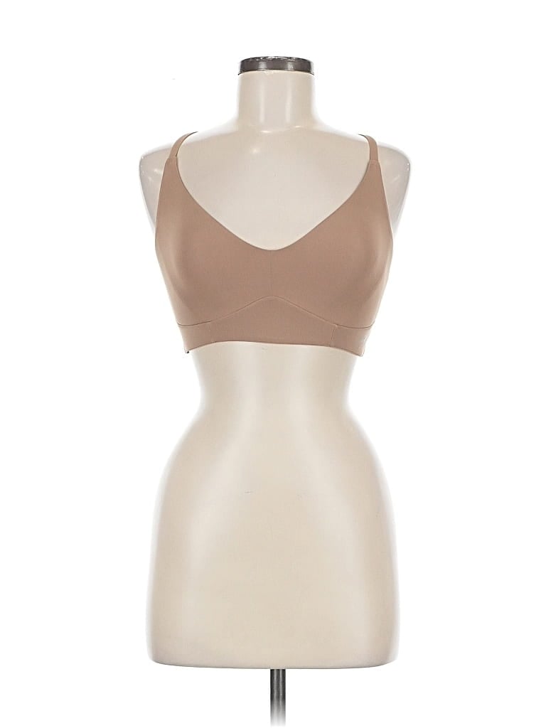 Pre-owned Yitty Tank Top Tan Halter Neckline Tops In Brown