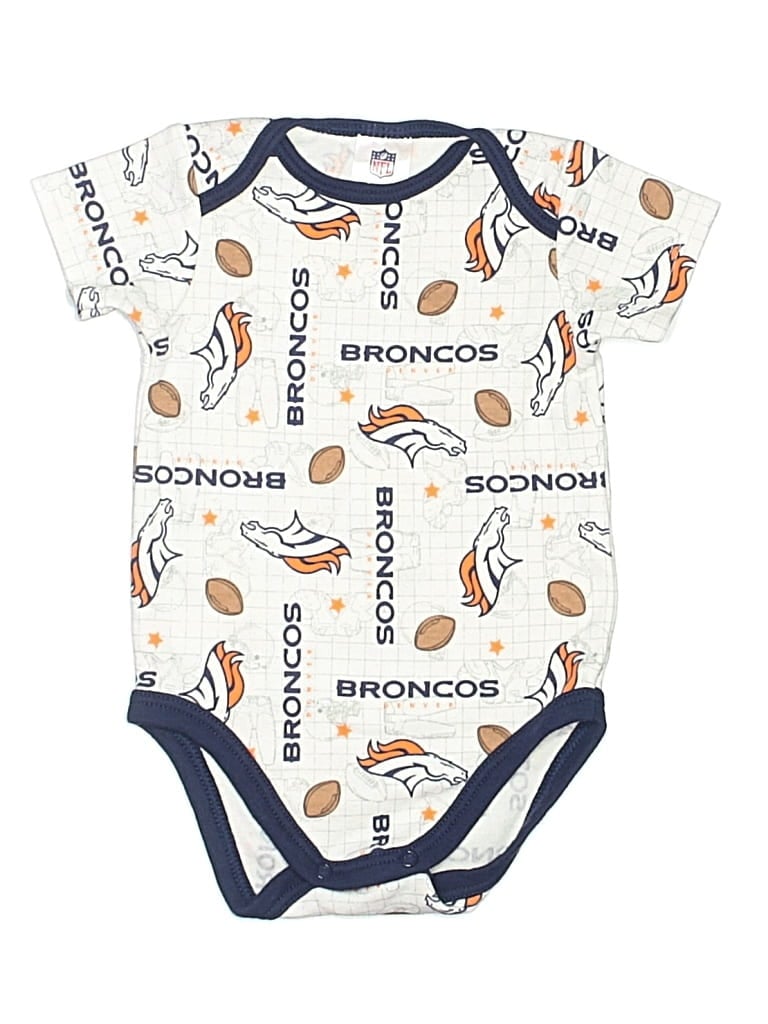 Pre-owned Nfl Babies' Short Sleeve Onesie In White