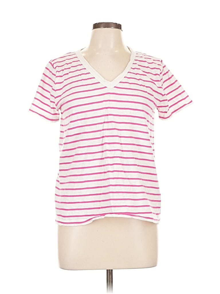 Pre-owned J.crew Factory Store Short Sleeve T-shirt In Pink