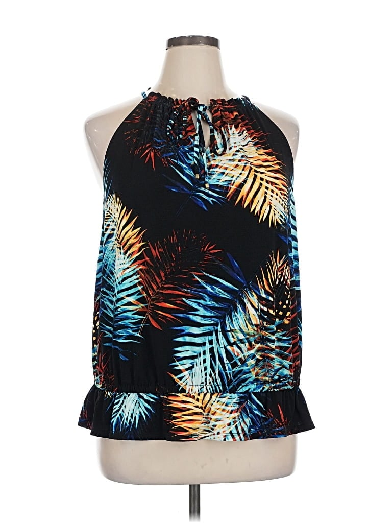 Pre-owned Worthington Sleeveless Blouse In Black