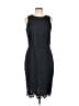 Ann Taylor 100% Polyester Black Blue Cocktail Dress Size 10 (tall) - photo 1