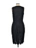 Ann Taylor 100% Polyester Black Blue Cocktail Dress Size 10 (tall) - photo 2