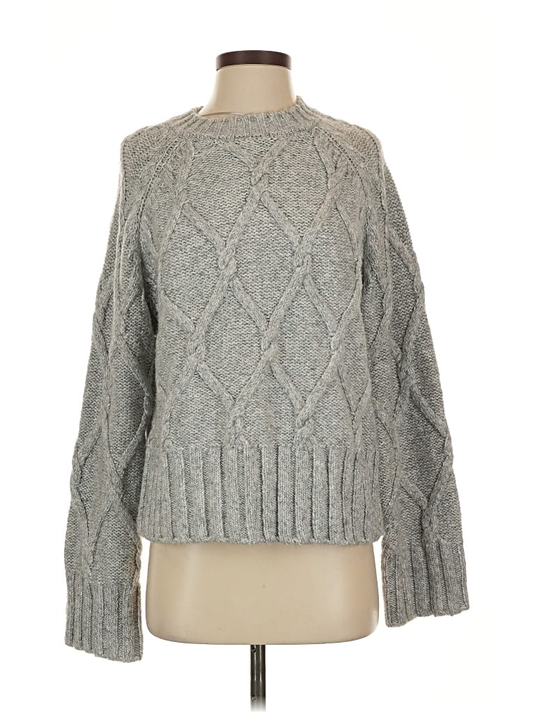 Pre-owned Steve Madden Pullover Sweater In Gray