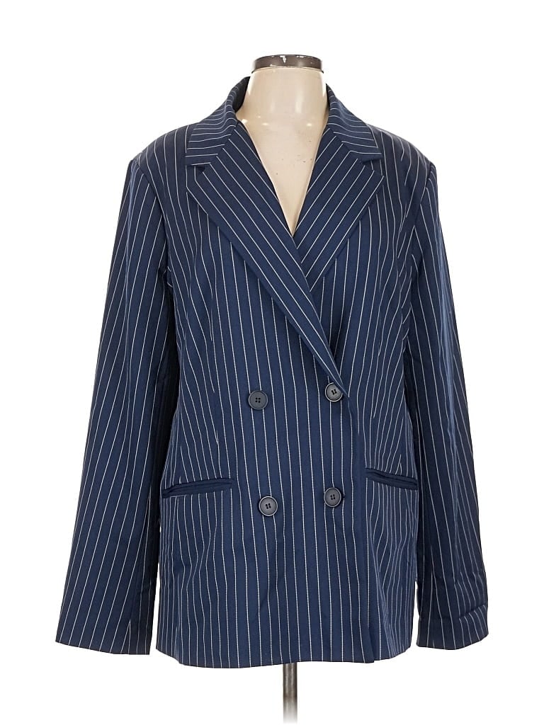 Pre-owned Alexia Admor Blazer Jacket In Blue