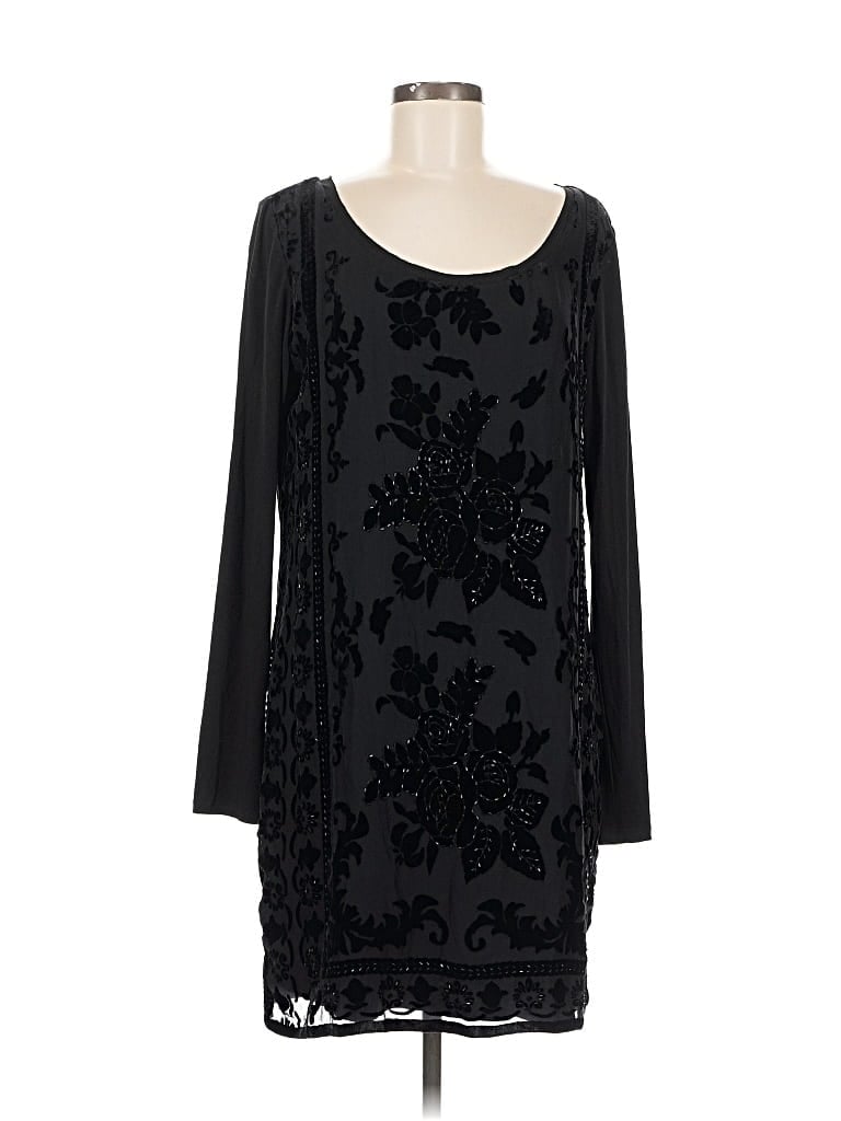 Pre-owned Hale Bob Cocktail Dress In Black