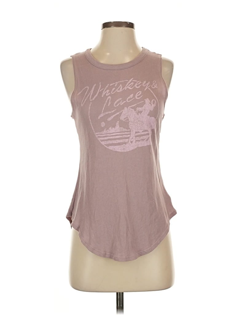 Pre-owned Chaser Sleeveless T-shirt In Brown