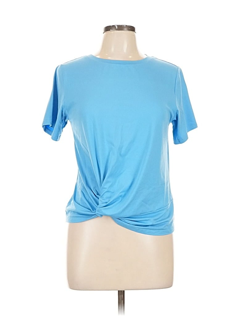 Pre-owned Move Theology Short Sleeve T-shirt In Blue
