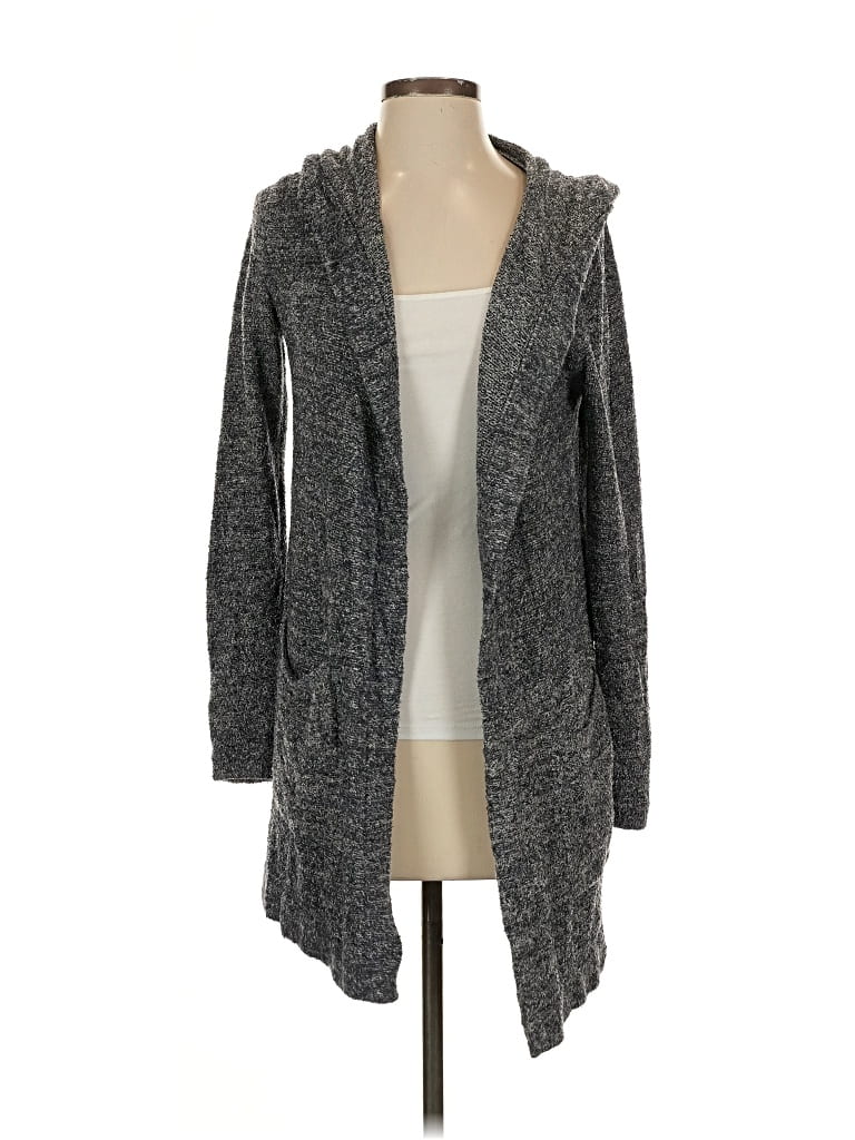 Pre-owned Barefoot Dreams Cozychic Lite Cardigan Sweater In Gray
