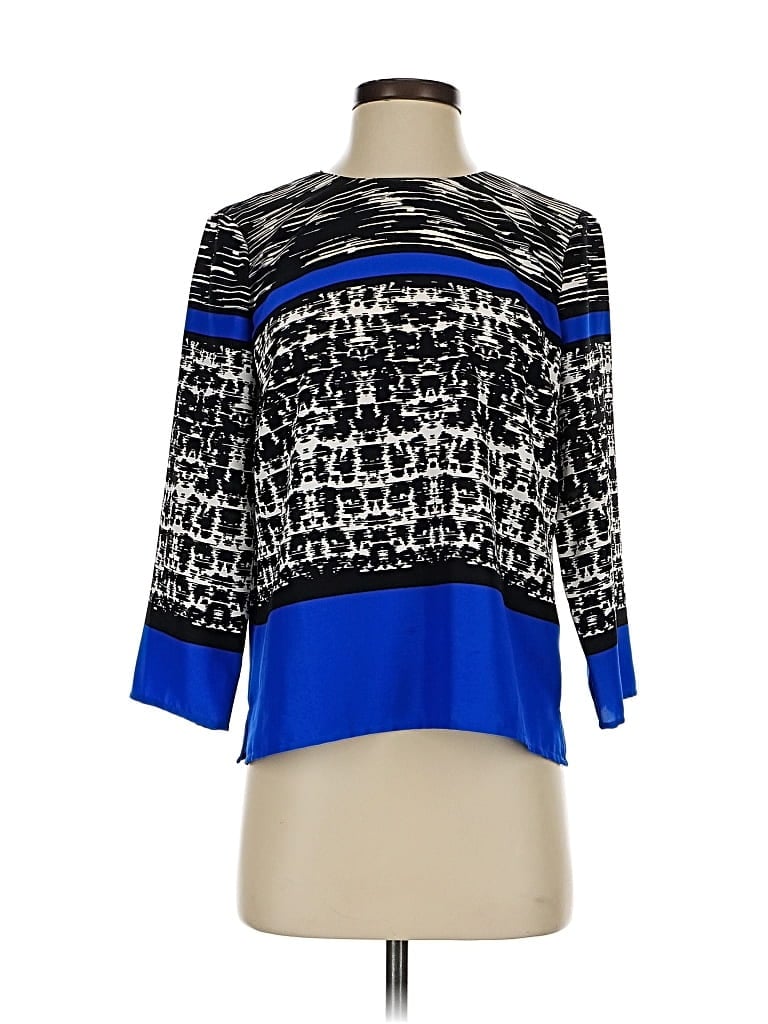 Pre-owned Vince Camuto 3/4 Sleeve Blouse In Blue