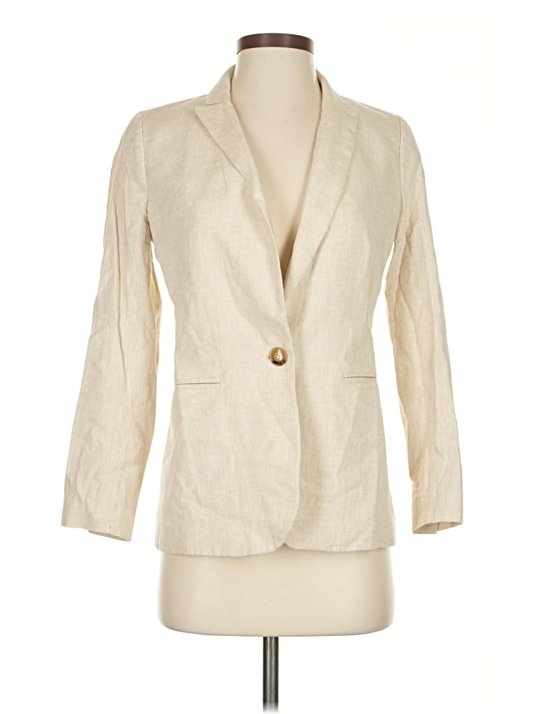 Pre-owned J.crew Factory Store Blazer Jacket In White