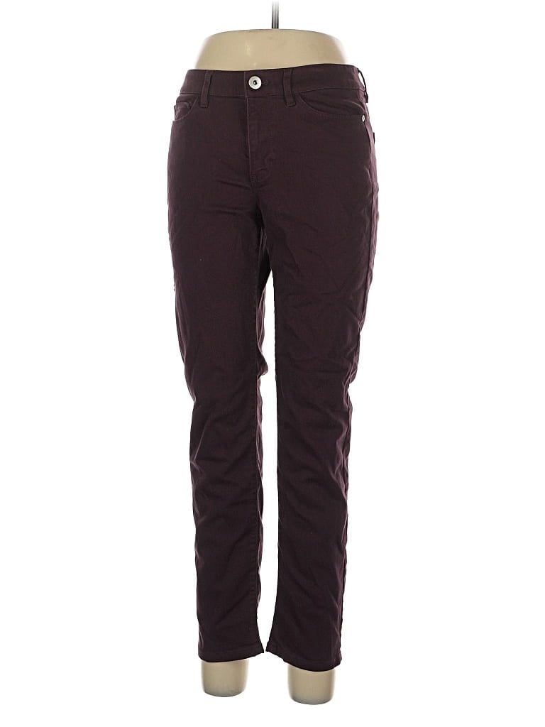 Pre-owned Unbranded Jeans In Burgundy