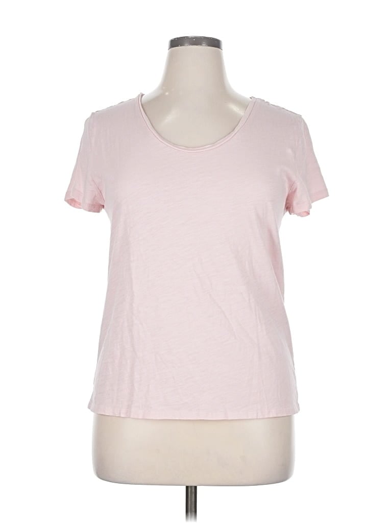 Pre-owned Ann Taylor Loft Outlet Short Sleeve T-shirt In Pink