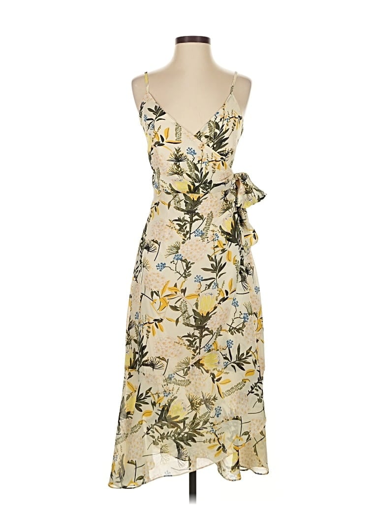 Pre-owned Lulus Cocktail Dress In Yellow