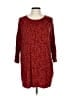 Chico's Animal Print Red Casual Dress Size Lg (2) - photo 1