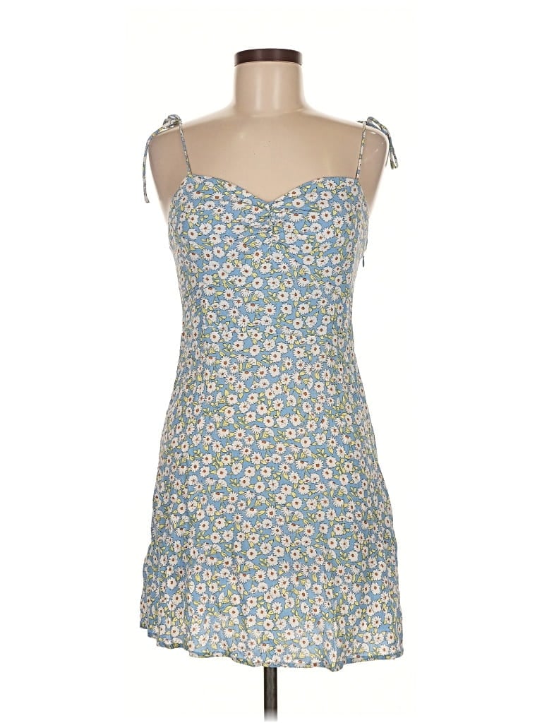 Pre-owned Mng Casual Dress In Blue