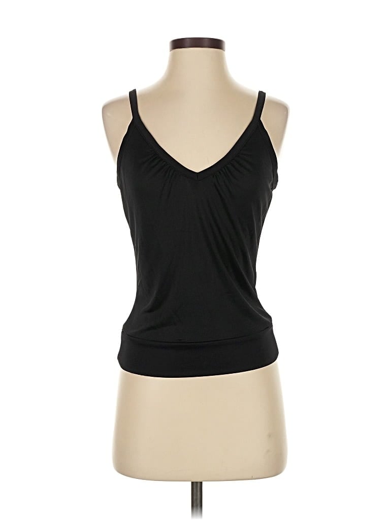 Pre-owned Dkny Tank Top Black Halter Neckline Tops