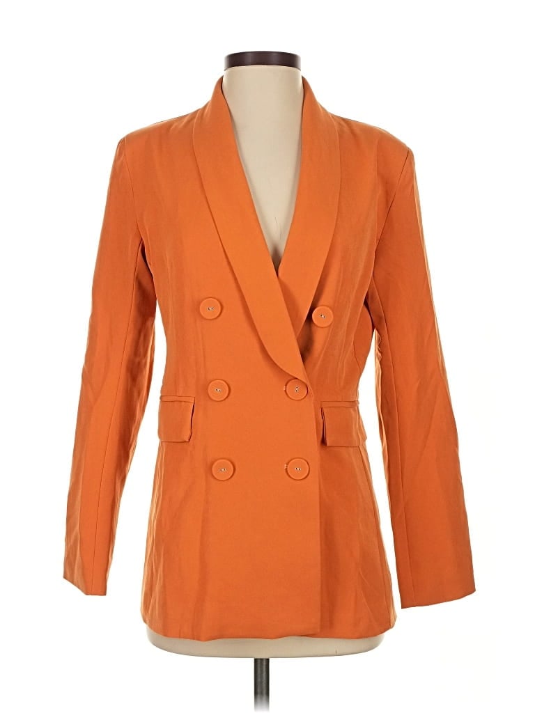 Pre-owned Dee Elly Blazer Jacket In Orange