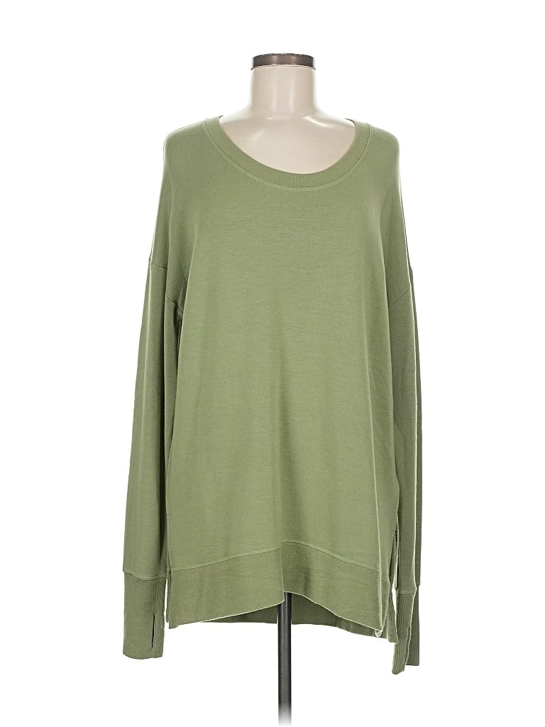 Pre-owned Athleta Pullover Sweater In Green