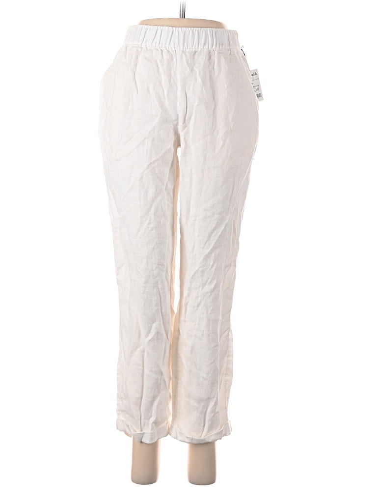 Pre-owned Rachel Rachel Roy Linen Pants In White