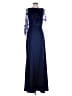 Theia 100% Polyester Blue Cocktail Dress Size 4 - photo 1