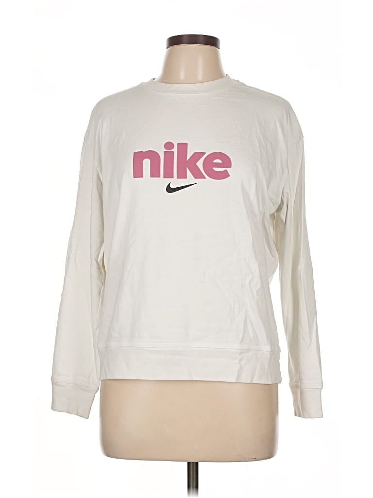 Pre-owned Nike Sweatshirt In White
