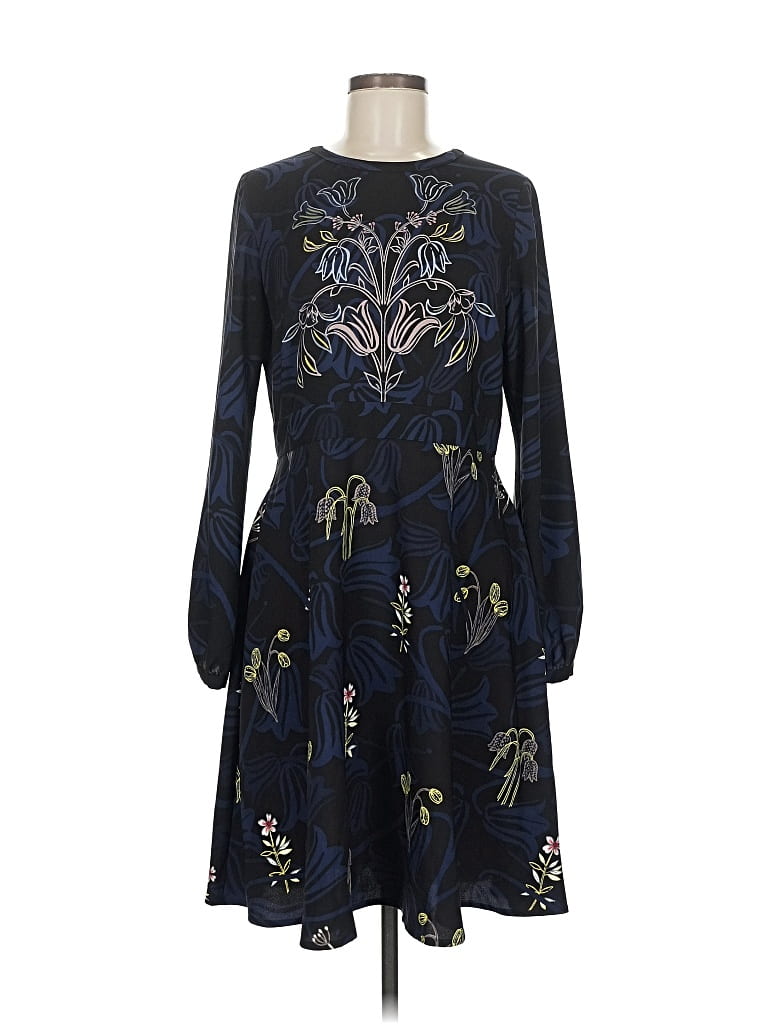 Pre-owned Ann Taylor Loft Outlet Casual Dress In Blue