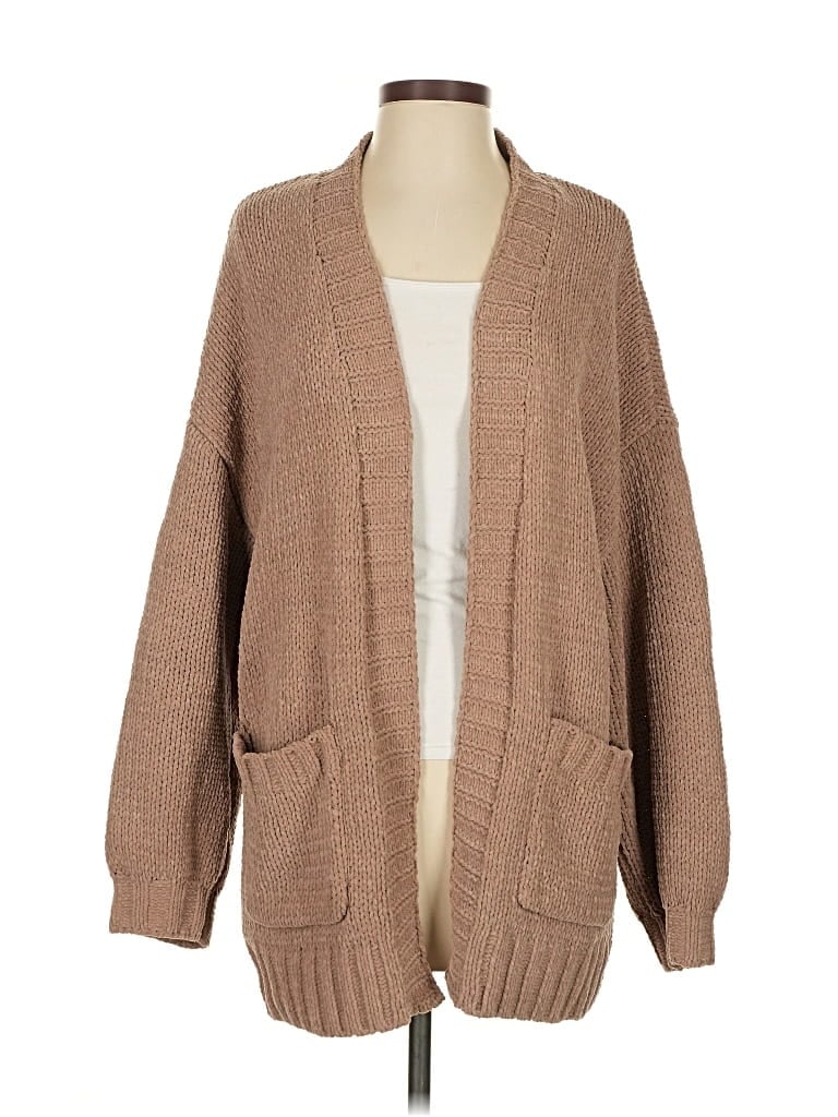 Pre-owned American Eagle Outfitters Cardigan Sweater In Brown