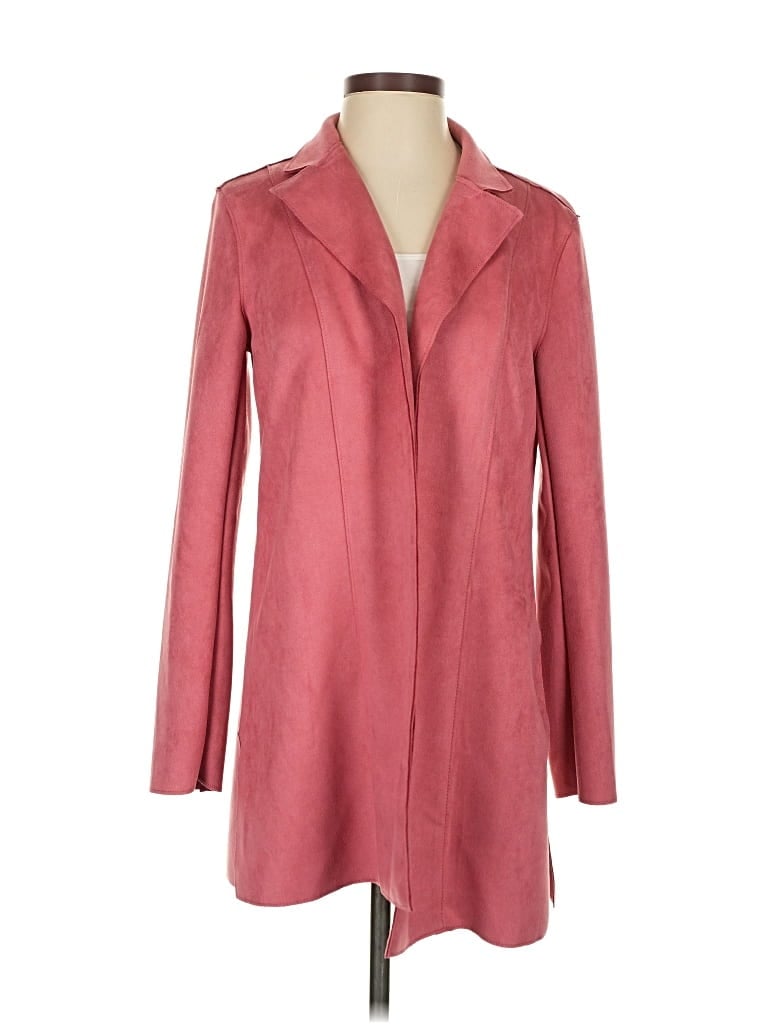 Joan Vass New York Coat In Pink