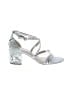 Sam Edelman Silver Tan Heels Size 10 1/2 - photo 1