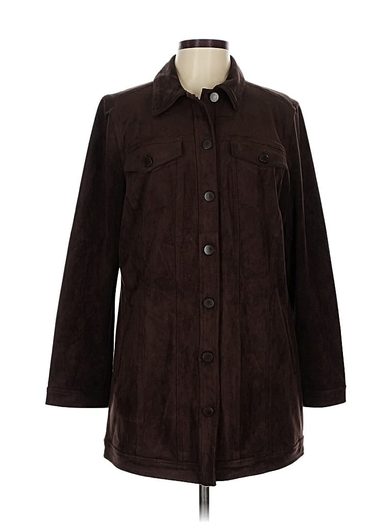 Pre-owned Chico's Coat In Brown