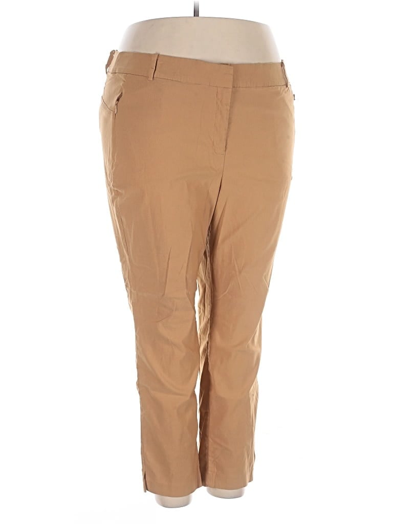 Pre-owned Lane Bryant Khaki Pant In Brown
