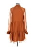 1.State 100% Polyester Orange Casual Dress Size M - photo 2