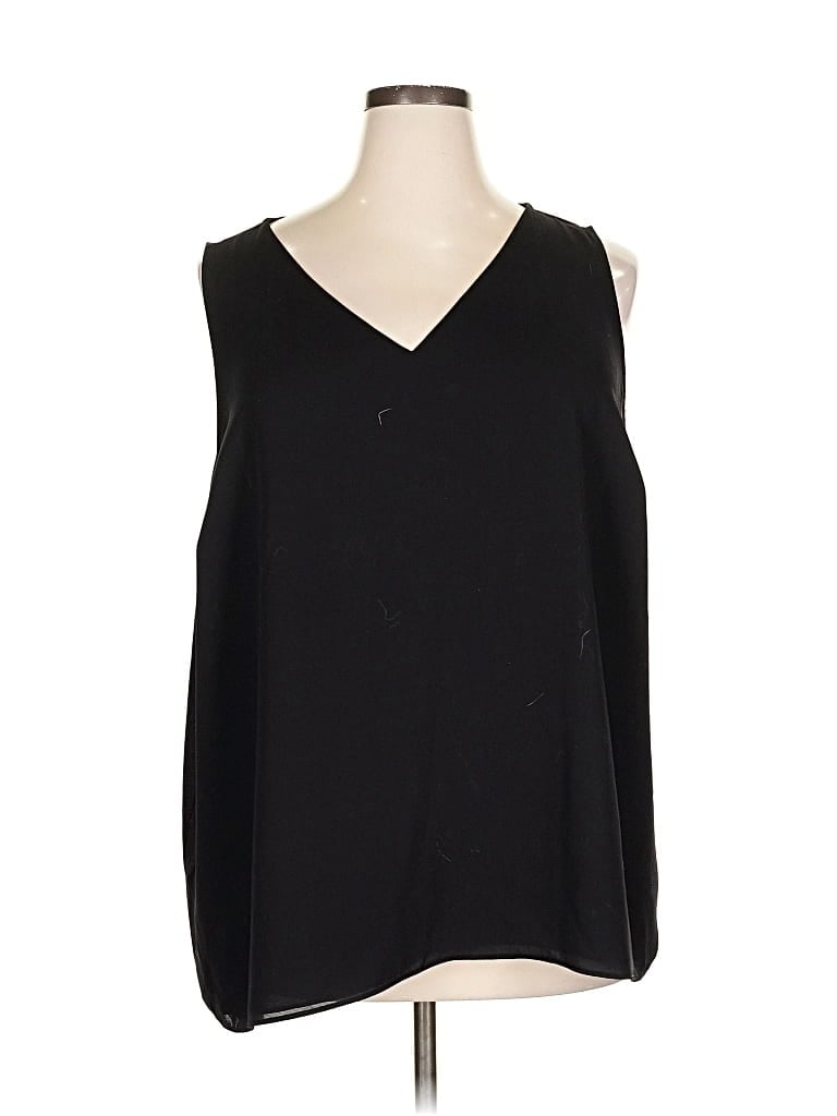 Pre-owned Nine West Sleeveless Blouse In Black
