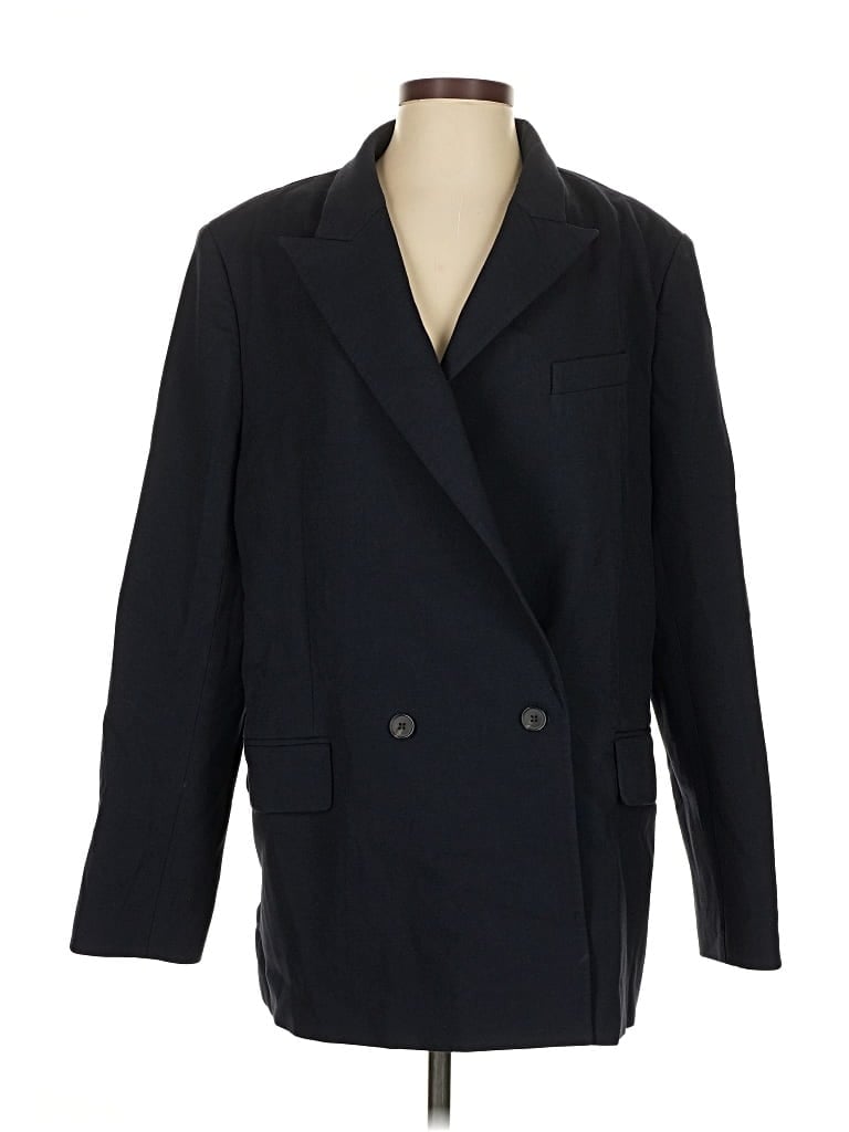 Pre-owned Babaton Blazer Jacket In Blue