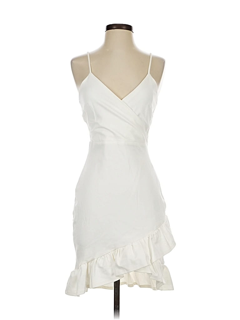 Pre-owned Lulus Cocktail Dress In White